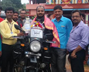 Photographers fraternity greets Sachin Shetty, returned from 11,000 kms bike journey